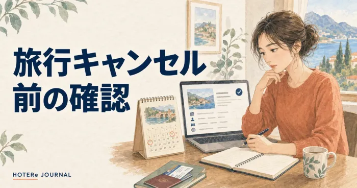 旅行に行けなくなったら？キャンセル前に確認したい予約・返金・変更の選択肢